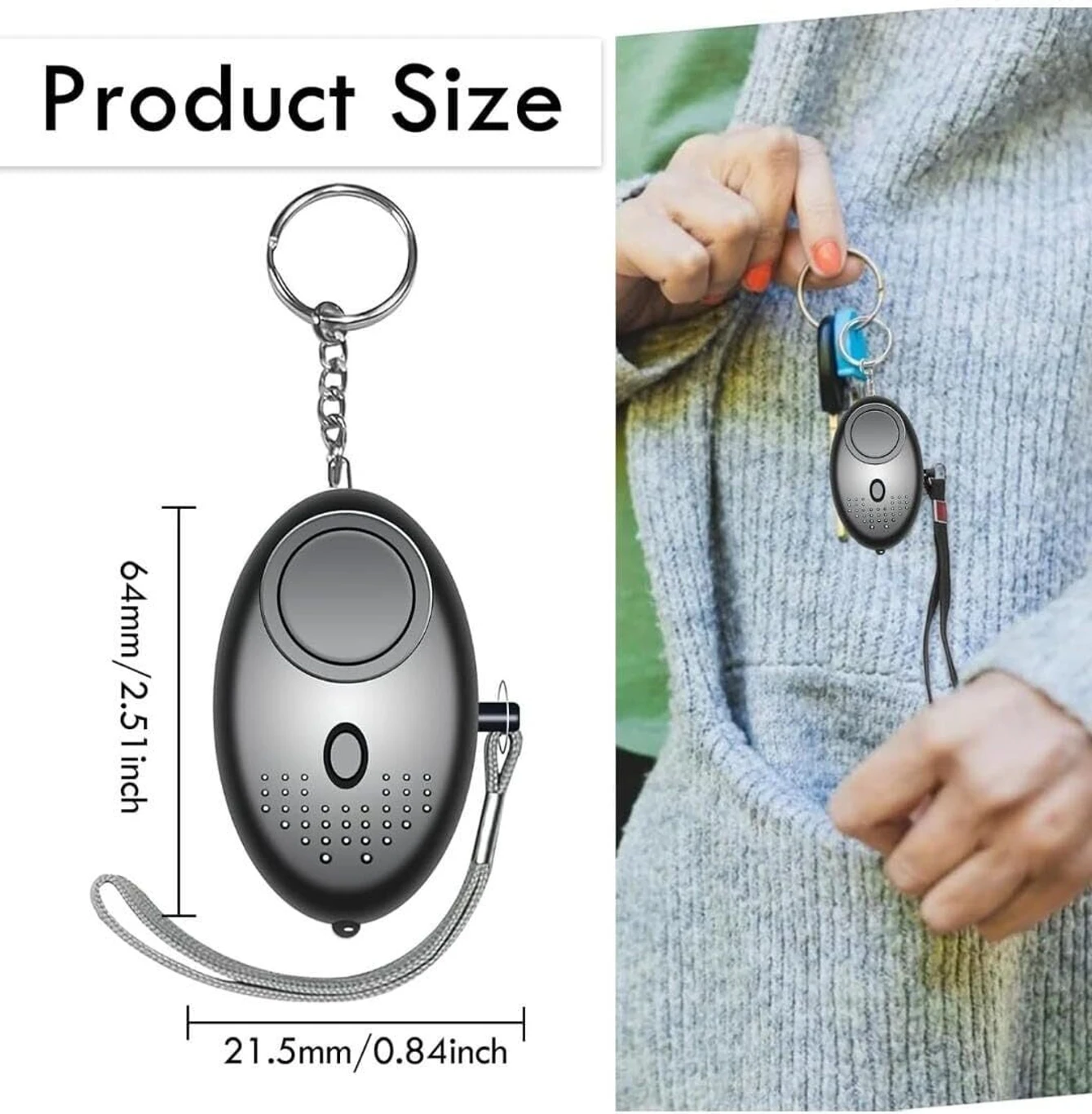 Safety Alarm Keychain
